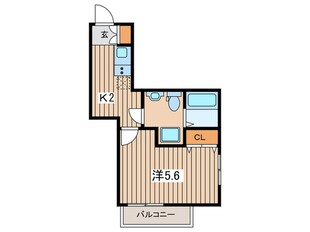 アノンテラス枡形Ⅱの物件間取画像